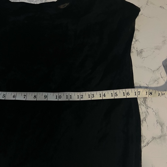 Rebecca Vallance Womens Velvet Midi Dress, Black, 8 - Picture 13 of 14